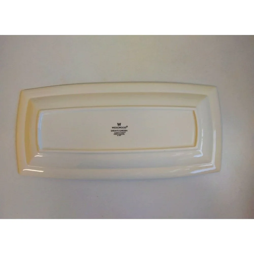 Wedgwood Queen's Ware Sarah's Garden Porcelain Sandwich Tray